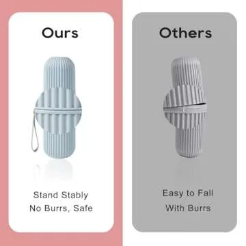 UCEC Toothbrush Travel Case, 8.2 inch Longer Travel Toothbrush Holder Case, Portable Travel Toothbru...