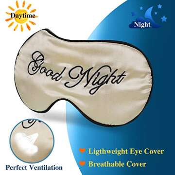 6 Pieces Silk Sleep Eye Cover Masks Satin Eye Mask Soft Blindfold Sleeping Mask Adjustable Strap Sleeping Eye Blinder Night Eyeshade Cover for Women Men Night Sleep Travel Nap(Multicolor)