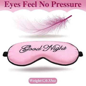 Silk Sleep Eye Masks - Set of 6 Adjustable Soft Blinders