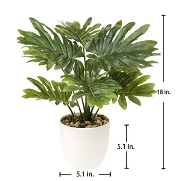 Briful 18" Faux Monstera Plant for Effortless Decor