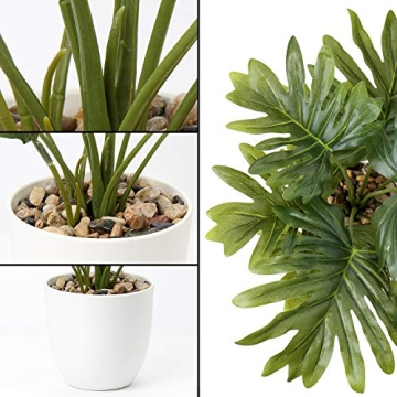 Briful 18" Faux Monstera Plant for Effortless Decor