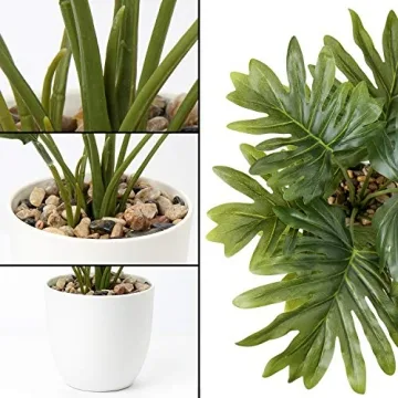 Briful 18" Faux Monstera Plant for Effortless Decor