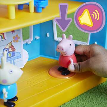 Peppa Pig Club Kids-Only Playset Preschool Toy; Sound Effects; Includes 2 Figures, 7 Accessories; Ages 3 and Up