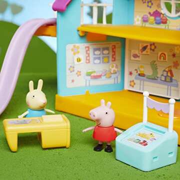 Peppa Pig Club Kids-Only Playset Preschool Toy; Sound Effects; Includes 2 Figures, 7 Accessories; Ages 3 and Up