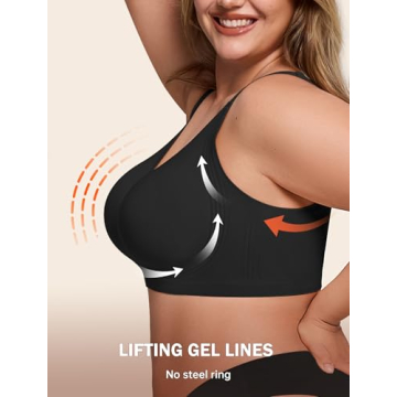 Comfortable LetsJoli Wireless Push Up Bra for Women