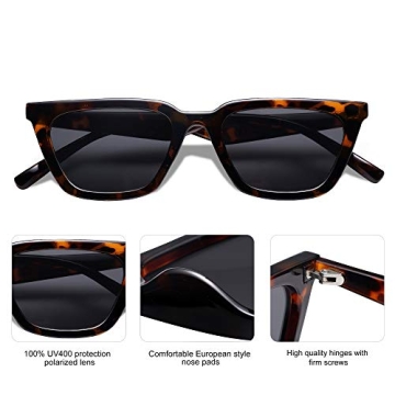 SOJOS Women's Polarized Cateye Sunglasses UV400 Retro Style