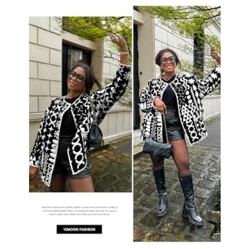 Yimoon Womens Quilted Jacket Lightweight Floral Print Padded Puffer Coat Button Down Puffy Cardigan Outwear