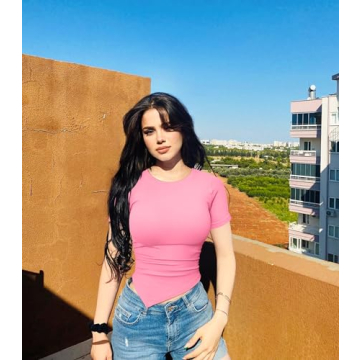 Stylish OQQ Women's Short Sleeve Fitted Tops for All