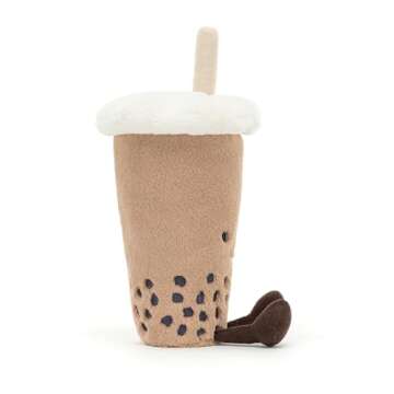 Jellycat Amuseables Bubble Tea Stuffed Toy, 8.5 inches - Drink Plush - Fun Gift Idea