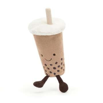 Jellycat Amuseables Bubble Tea Stuffed Toy, 8.5 inches - Drink Plush - Fun Gift Idea