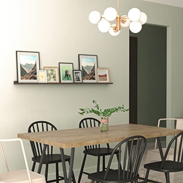 Elegant Paulownia Wood 60" Picture Ledge Shelf