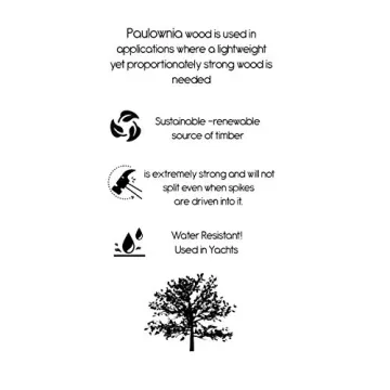 Elegant Paulownia Wood 60" Picture Ledge Shelf