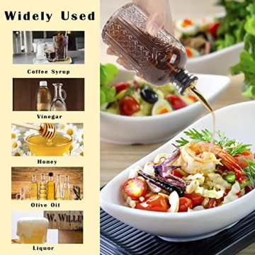 ChezMax 4 Set Syrup Dispensers for Coffee & Cocktails