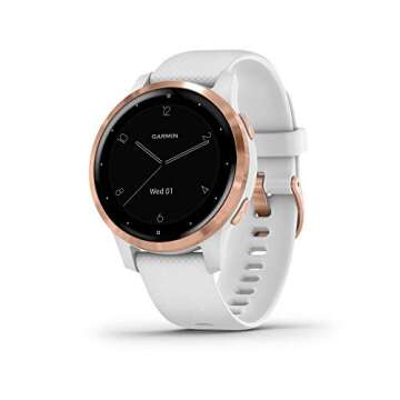 Garmin vivoactive 4S, Smaller-Sized GPS Smartwatch, Features Music, Body Energy Monitoring, Animated...