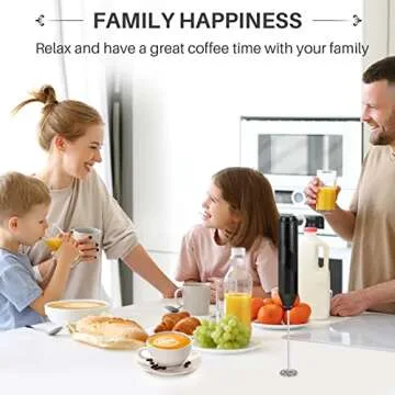 Hoocen Electric Milk Frother for Coffee, Portable Mixer