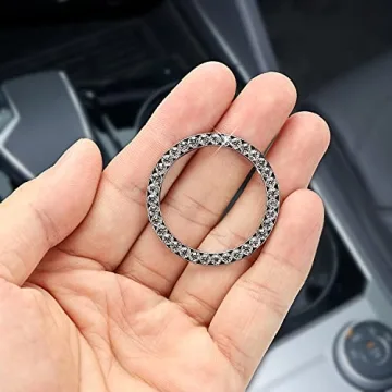 Stylish KINGMAS Diamond Steering Wheel Cover for Women