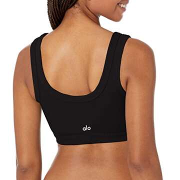 Alo Yoga Women's Wellness Bra, Black, Small