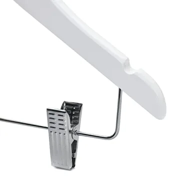 Quality Kids Wooden Pants Hangers with Clips and Hooks