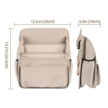 Viaviat Car Front Seat Organizer - Large Durable Storage