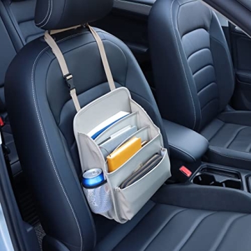 Viaviat Car Front Seat Organizer - Large Durable Storage