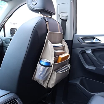 Viaviat Car Front Seat Organizer - Large Durable Storage