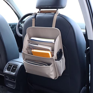 Viaviat Car Front Seat Organizer - Large Durable Storage