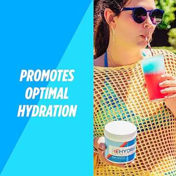 AdvoCare Rehydrate Electrolyte Drink Mix - Hydration & Recovery Drink with Sodium, Potassium & More - Berry Lemon Ice, 12.7 oz