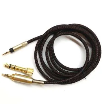 1.2meters /1.5meters/2.5meters/ 3meters New Replacement Audio Upgrade Cable for Sennheiser HD598 HD558 HD518 Headphones