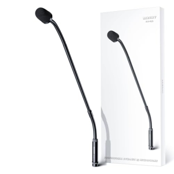 MRSDY Gooseneck Microphone, 23 Inch DJ Microphone for Audio Mixer, Professional XLR Wired Dynamic Mi...