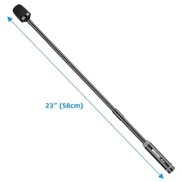 MRSDY Gooseneck Microphone, 23 Inch DJ Microphone for Audio Mixer, Professional XLR Wired Dynamic Mic, Extended Black Metal Noise Reduction Microphone, Supports 360° Rotation and Bending