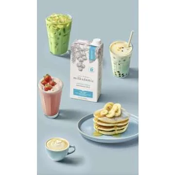 milkadamia Macadamia Milk - Unsweetened - 32 Fl Oz (Pack of 6) - Lactose Free Milk, Vegan Shelf Stable Milk, Plant Based Non Dairy Milk, Organic Dairy Free Macadamia Nut Milk