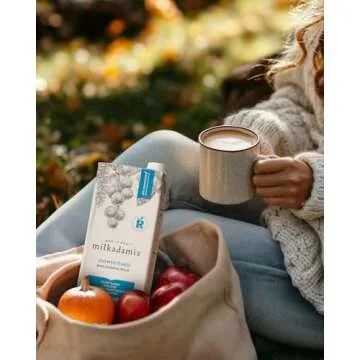 milkadamia Macadamia Milk - Unsweetened - 32 Fl Oz (Pack of 6) - Lactose Free Milk, Vegan Shelf Stable Milk, Plant Based Non Dairy Milk, Organic Dairy Free Macadamia Nut Milk