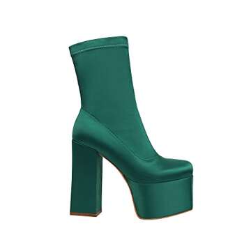 Vivianly Women's Platform Ankle Boots Stylish & Comfortable