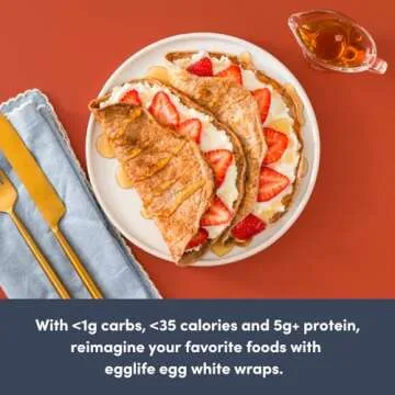Sweet Cinnamon Egglife Egg White Wraps - Low Carb & Protein-Packed