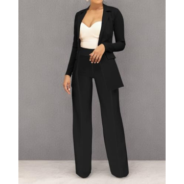 Stylish PINSV Women's High Waisted Stretchy Dress Pants