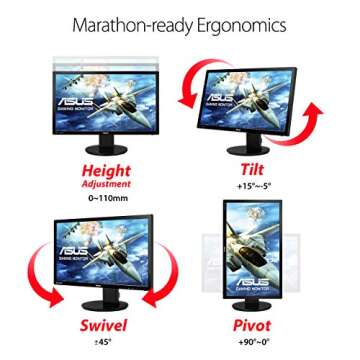 ASUS VG248QZ 24-Inch 144Hz Gaming Monitor Ideal for Gamers