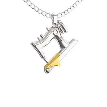 Happy Kisses Sewing Charms Necklace Gifts For Quilters and Sewers – Gift Card Message “Beautiful Things Come Together One Stitch At A Time”