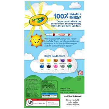 Crayola Fine Line Markers - 10 Count Set for Kids