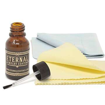 Eternal Jewelry Coating, Clear Protective Polish-on Sealant to Protect and Shield Metal and Stone Je...