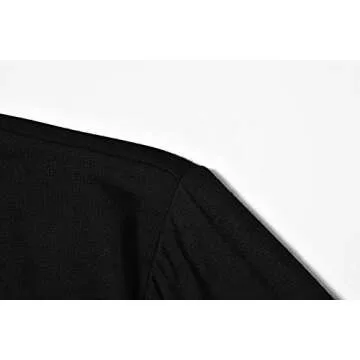 Kindcall Womens Long Sleeve Mock Turtleneck Lightweight Pullover Slim Shirt Top Black Large