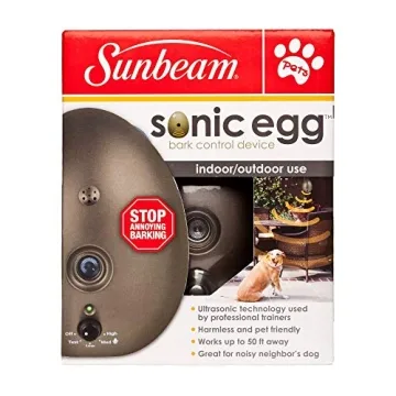 Sunbeam Sonic Egg Ultrasonic Bark Control Device for Dogs