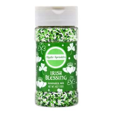 Mystic Sprinkles St. Patrick's Day Nonpareil Mix - 4oz for Festive Fun!