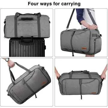 Canway 65L Waterproof & Foldable Duffel Bag