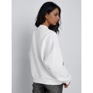 Trendy Queen Oversized Zip Up Sweatshirts for Women
