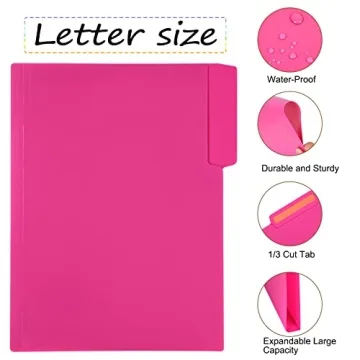 EOOUT 18 Pack Colored File Folders for Organization