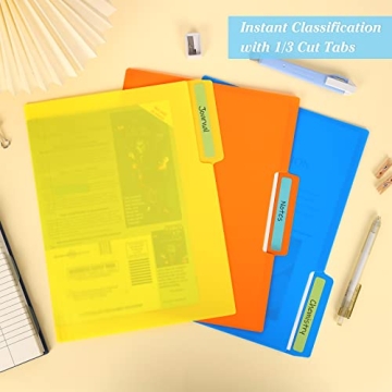 EOOUT 18 Pack Colored File Folders for Organization