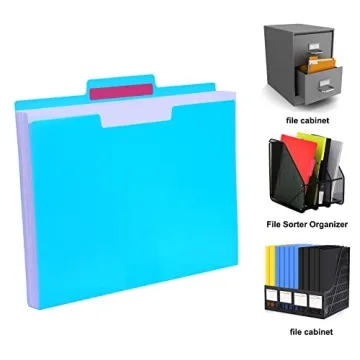 EOOUT 18 Pack Colored File Folders for Organization