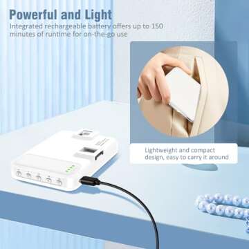 ALTSON 60 LED Portable Selfie Light Video Conference Lighting with Clip & Camera Tripod Adapter Rechargeable 2200mAh CRI 97+, 9 Light Modes for Phone iPhone Webcam Laptop Photo Makeup