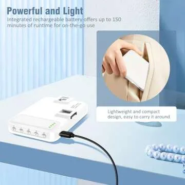 ALTSON 60 LED Portable Selfie Light Video Conference Lighting with Clip & Camera Tripod Adapter Rechargeable 2200mAh CRI 97+, 9 Light Modes for Phone iPhone Webcam Laptop Photo Makeup