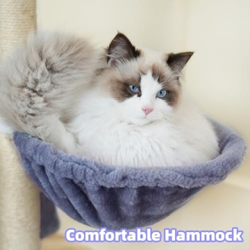 AIWIKIDE Multifunction Cat Tree with Cozy Hammock and Ball